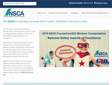 Tablet Screenshot of nsca.org.au